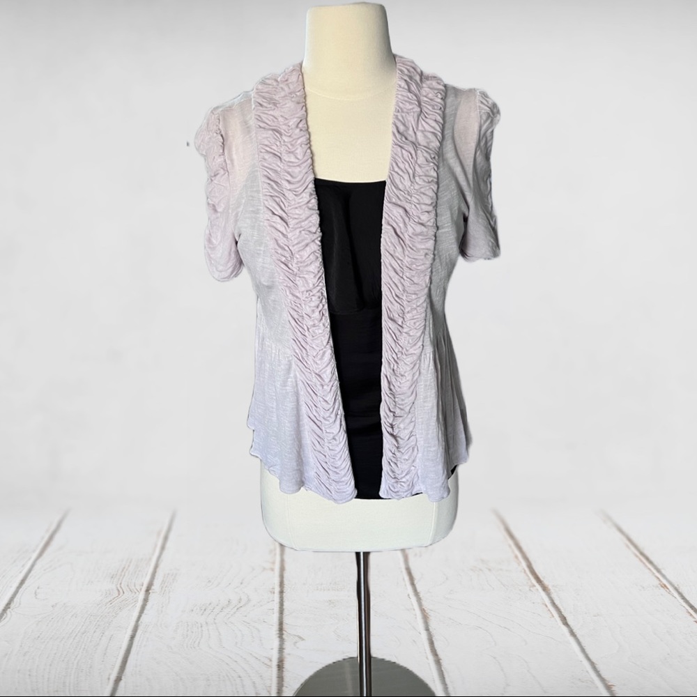 Kimchi Blue Ruched Open Front Cardigan - Picture 2 of 7